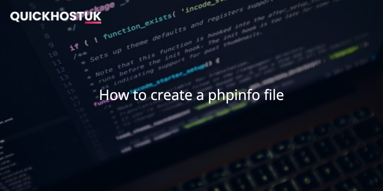 phpinfo file