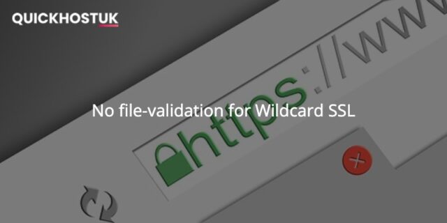 No file-validation for Wildcard SSL