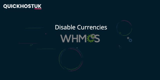 Disable Currency WHMCS