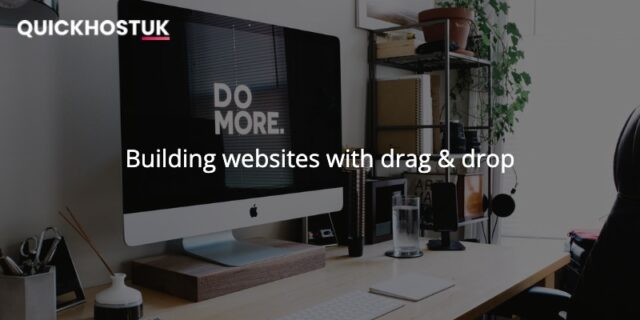 Building websites with drag & drop
