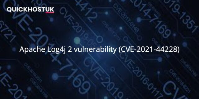 Log4j 2 vulnerability