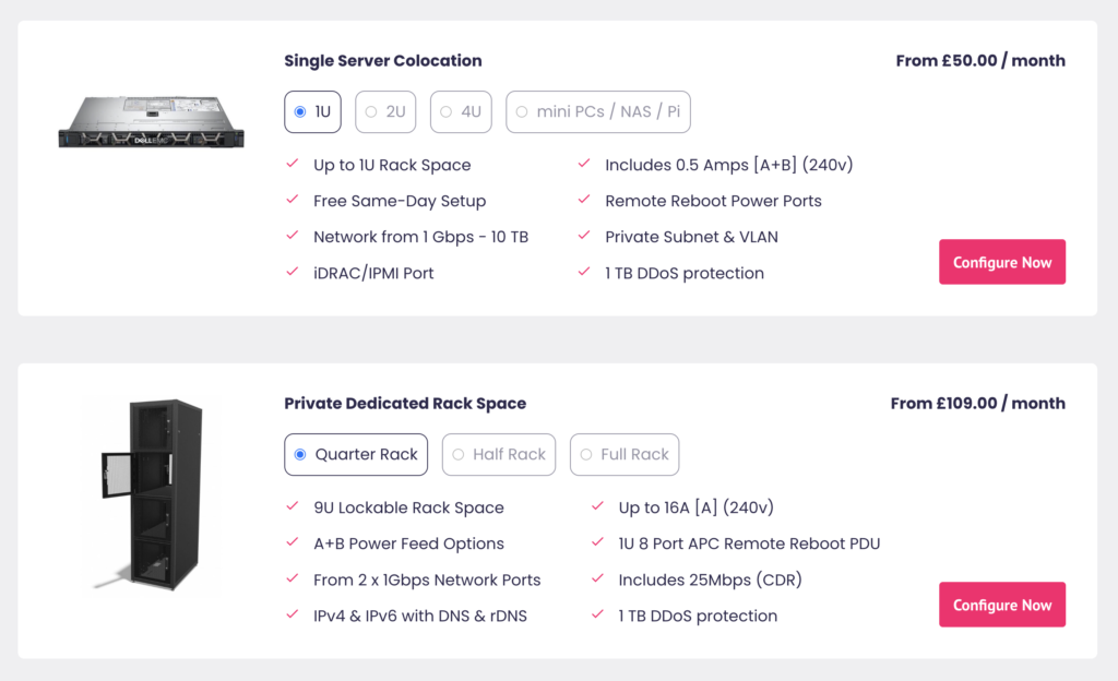 QuickHost Black Friday UK Colocation and Rack Space