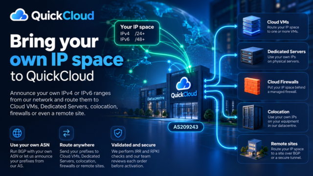 QuickCloud by QuickHost BYOIP
