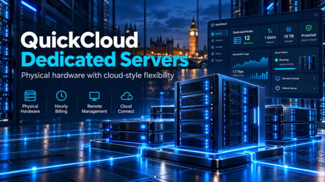 Whats new in QuickCloud - Dedicated Servers