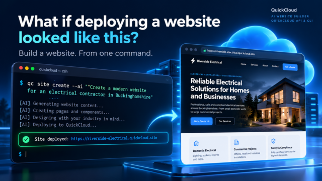 QuickCloud One-Command Website Deployment